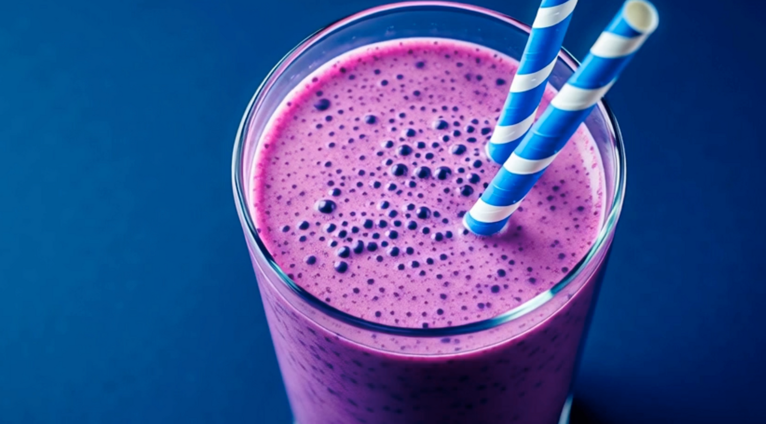 Blueberry Oat Breakfast Smoothie Recipe: High-Protein & Fibre-Rich