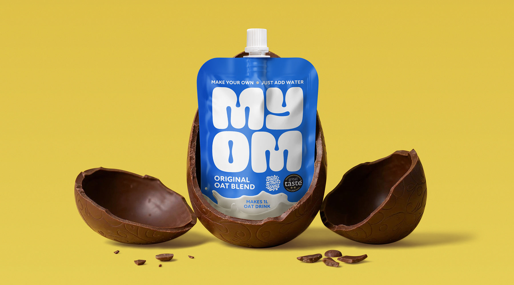 Easter Vegan Chocolate Milkshake with MYOM