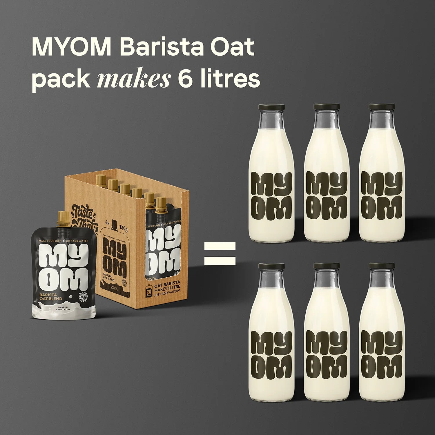 MYOM 1L Barista Oat Drink Premix Multipack