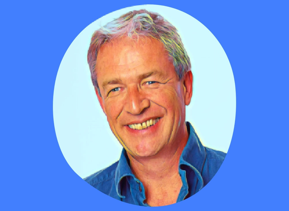 Photo of James Kydd on a blue background