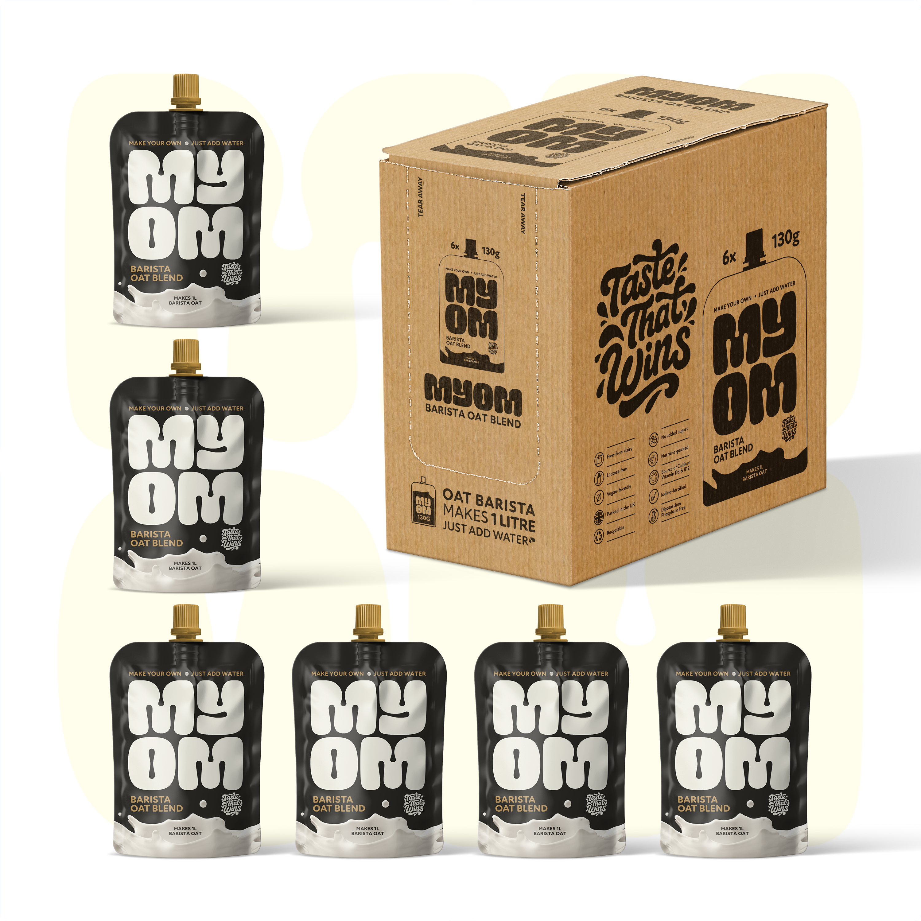 MYOM 1L Barista Oat Milk Multipack