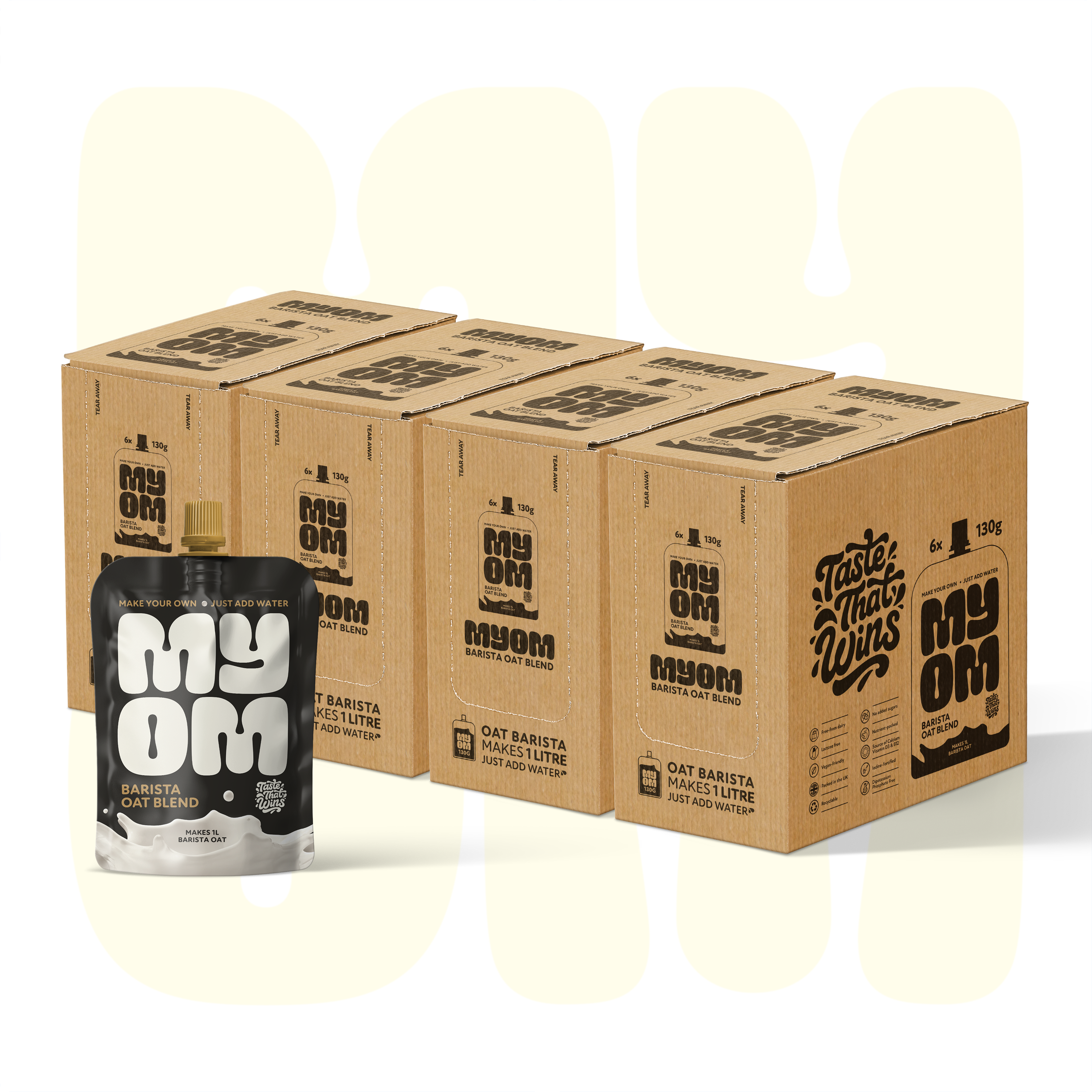MYOM 1L Barista Oat Milk Blend Case