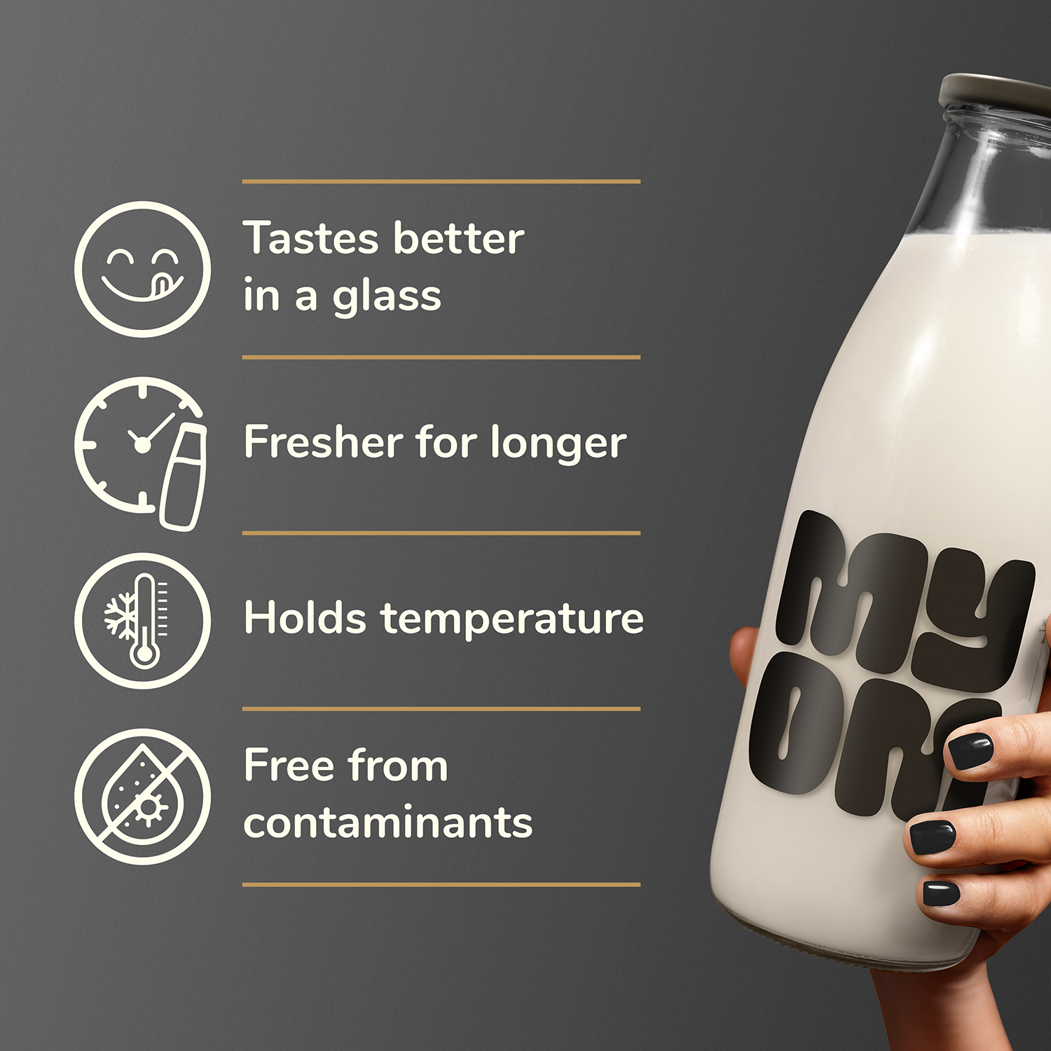 MYOM 1L Barista Oat Milk Bottle