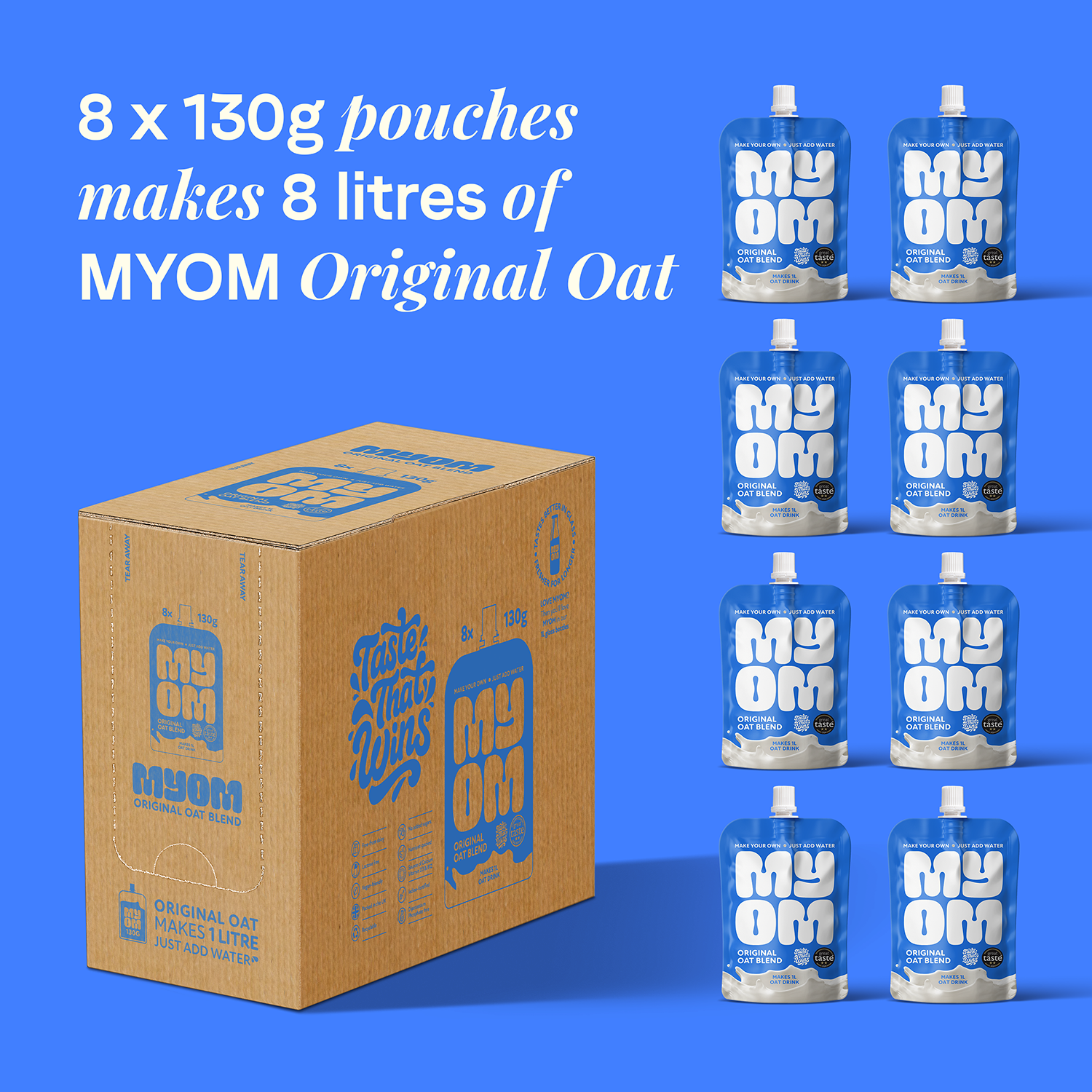 MYOM 1L Original Oat Milk-Free Drink Premix Multipack