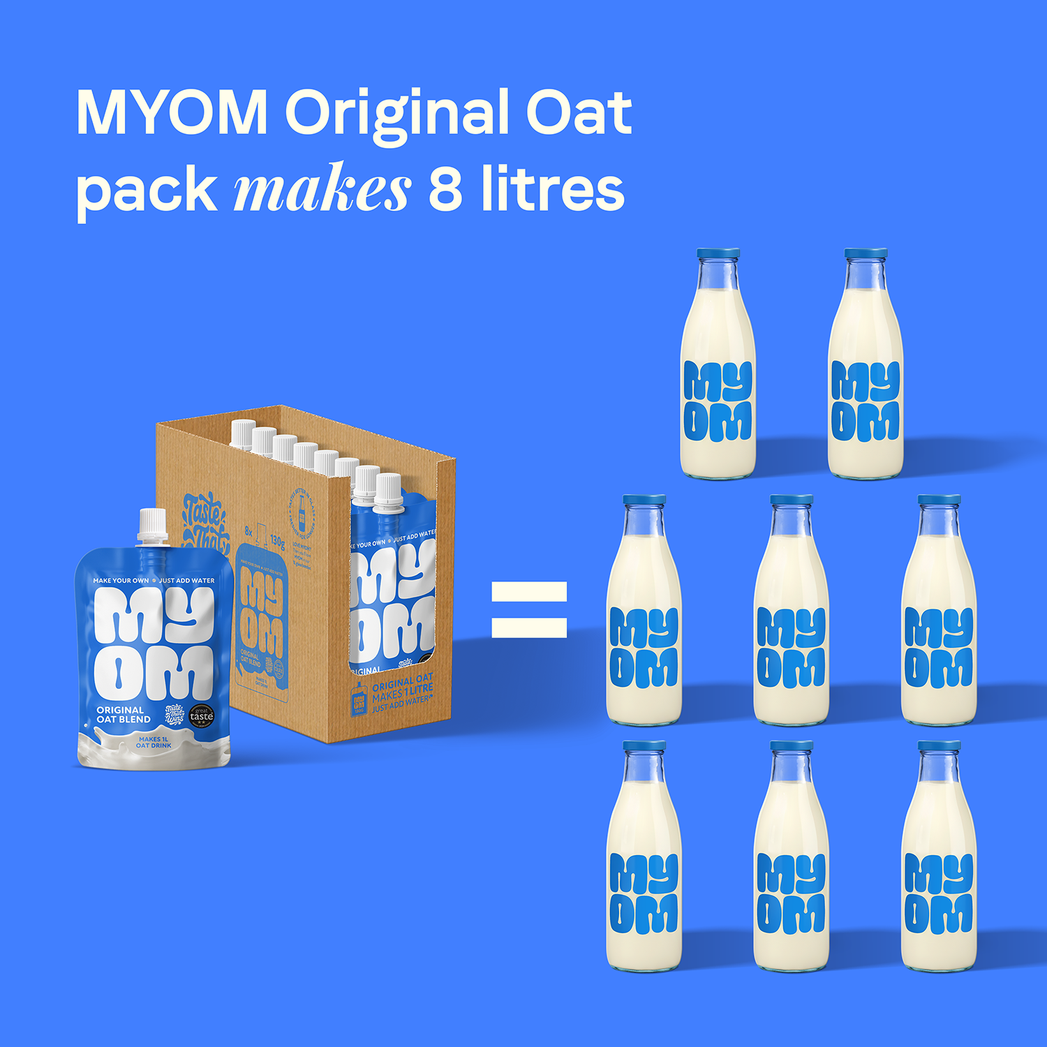 MYOM 1L Original Oat Milk-Free Drink Premix Multipack