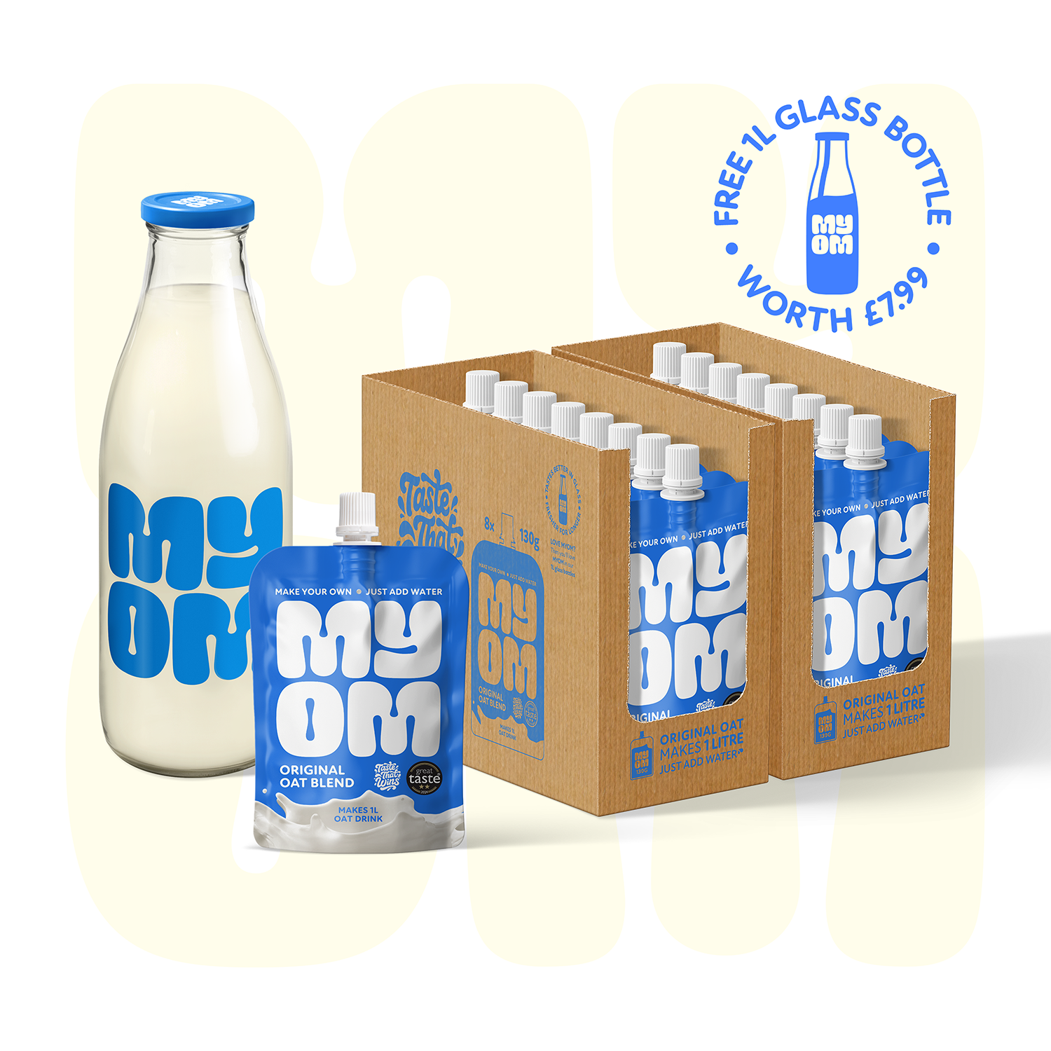MYOM 1L Oat Milk-Free Drink Value Bundle
