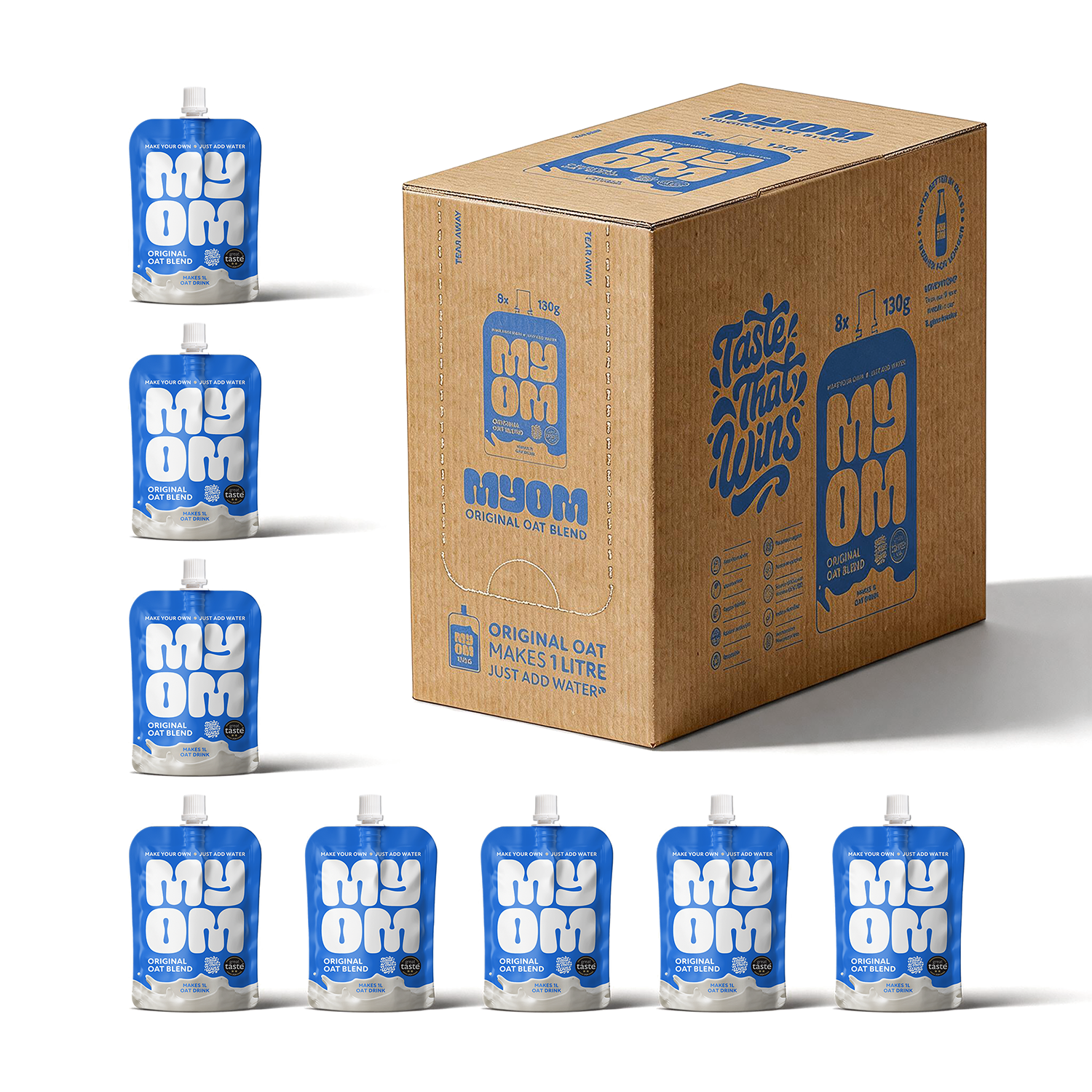 MYOM 1L Original Oat Milk-Free Drink Premix Multipack