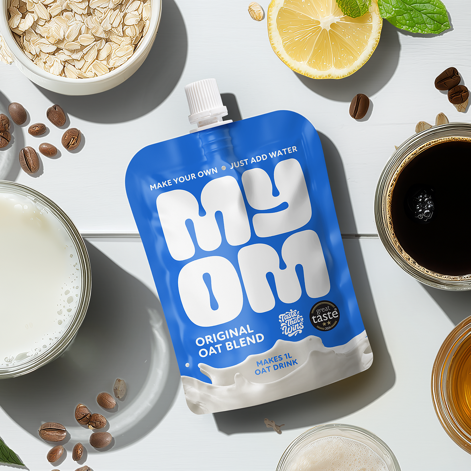 MYOM 1L Original Oat Milk-Free Drink Premix Multipack