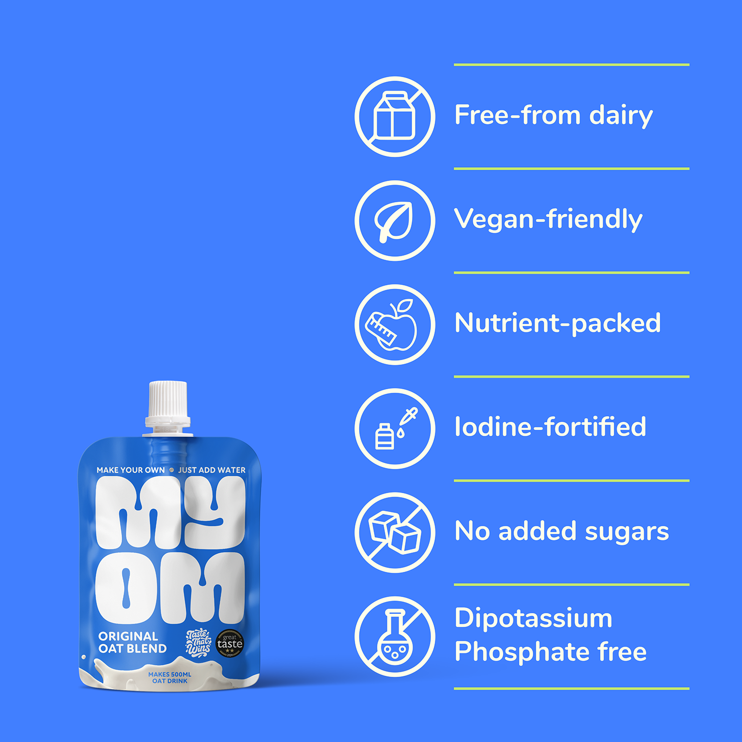 MYOM 500ml Original Oat Milk-Free Drink Premix Case