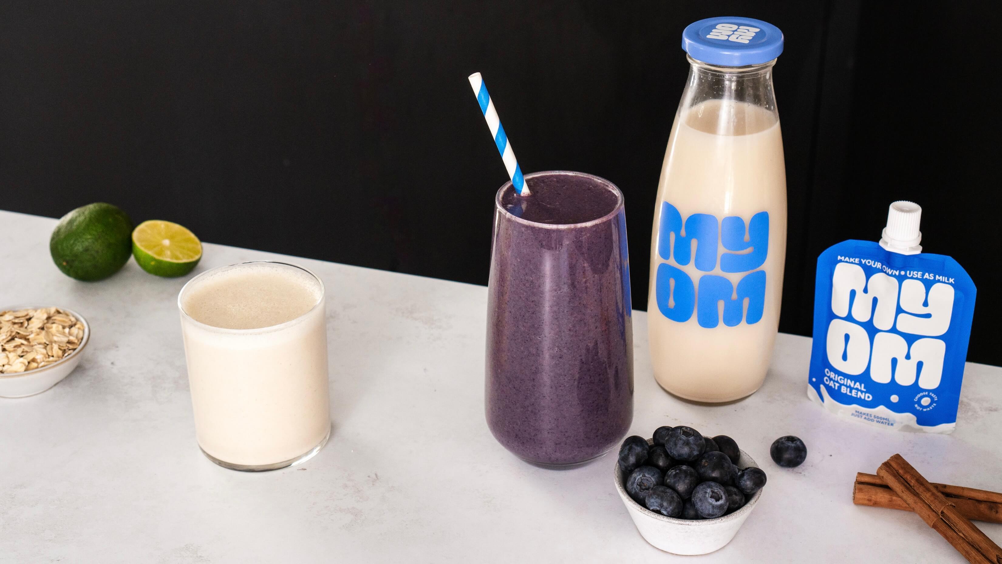 Oatzempic and MYOM Alternative: Oat and Blueberry Smoothie - MYOM Shop