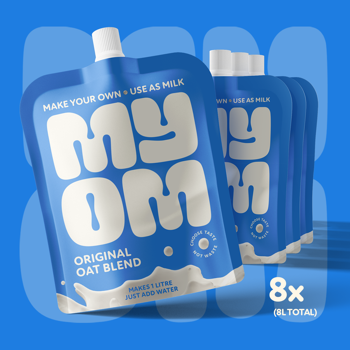 MYOM Original Oat Drink Blend (8 x 130g - makes 8 x 1L) Multipack