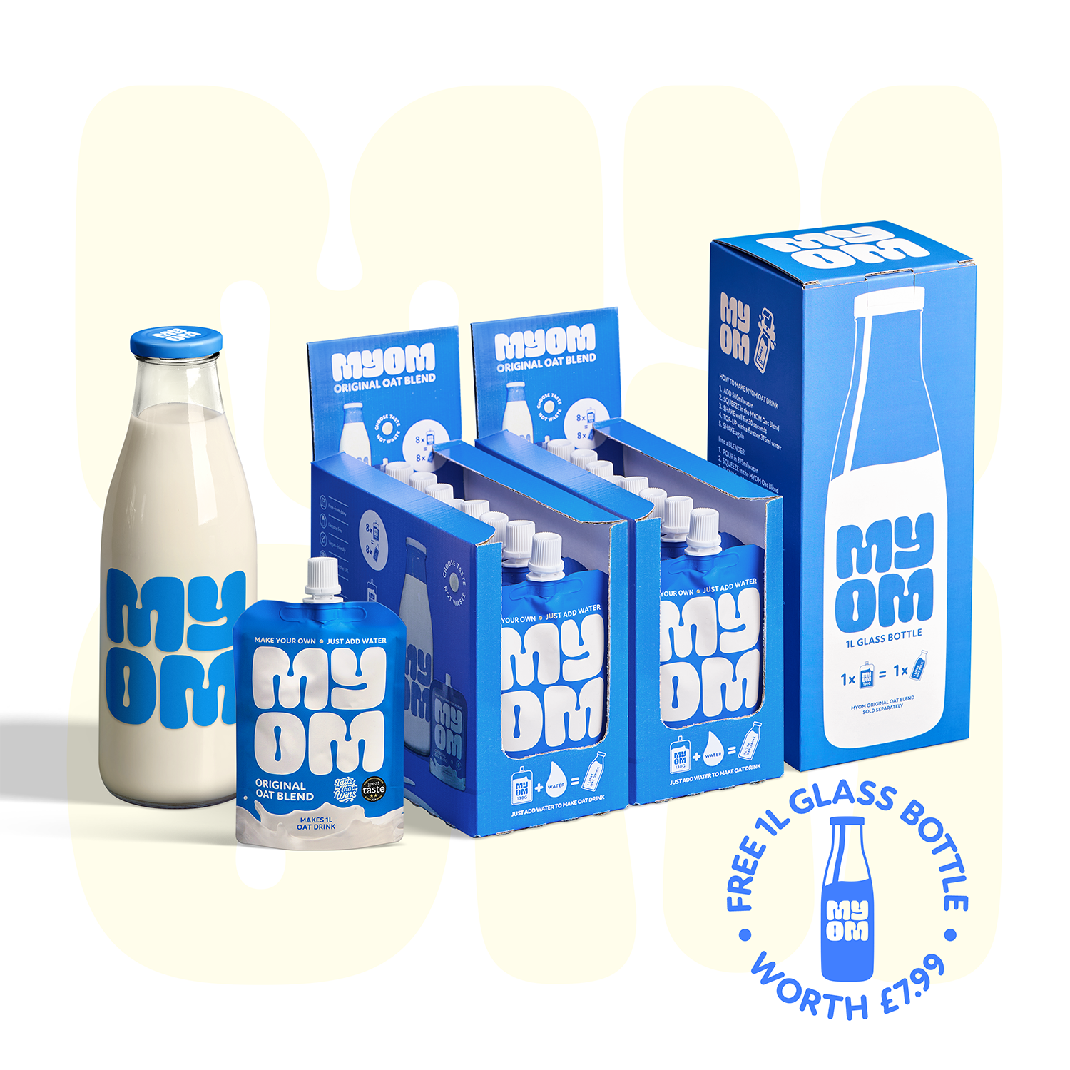 MYOM 1L Oat Milk-Free Drink Value Bundle