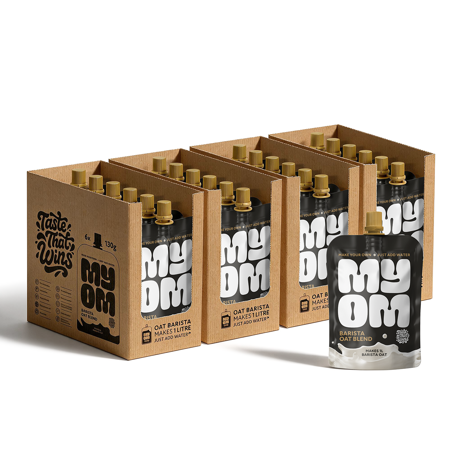 MYOM 1L Barista Oat Milk-Free Drink Premix Case