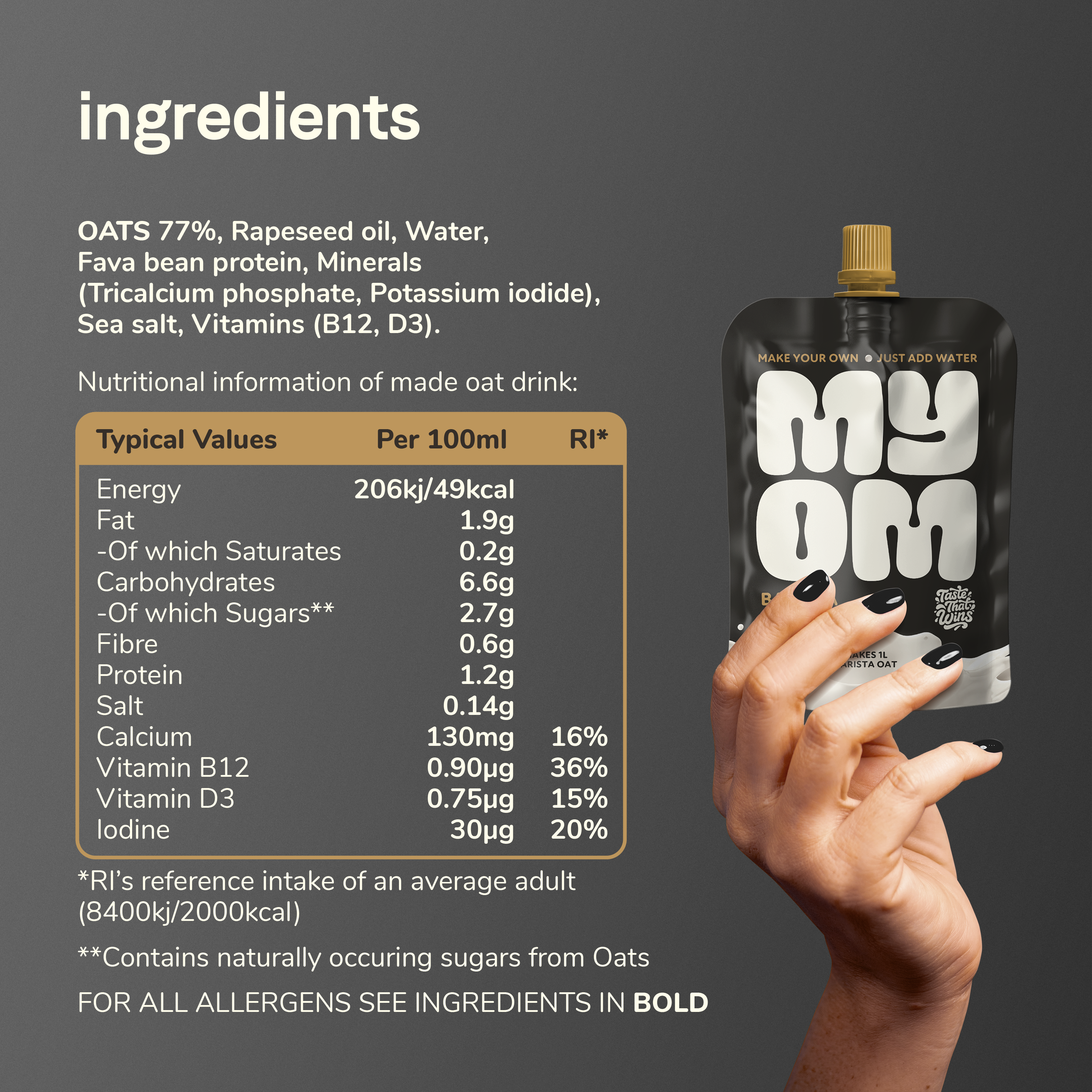 MYOM 1L Barista Oat Milk Multipack