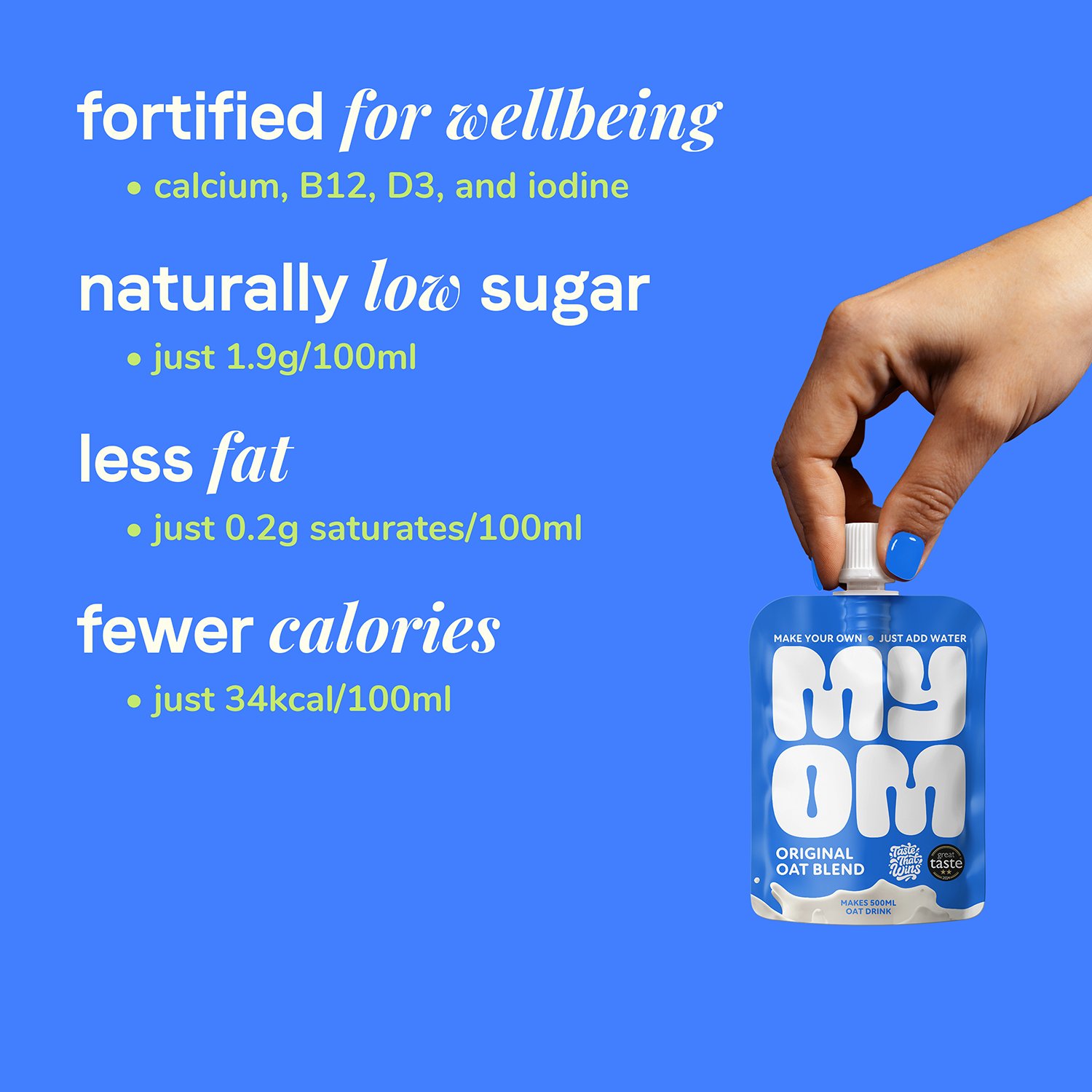MYOM 500ml Original Oat Milk-Free Drink Premix Case