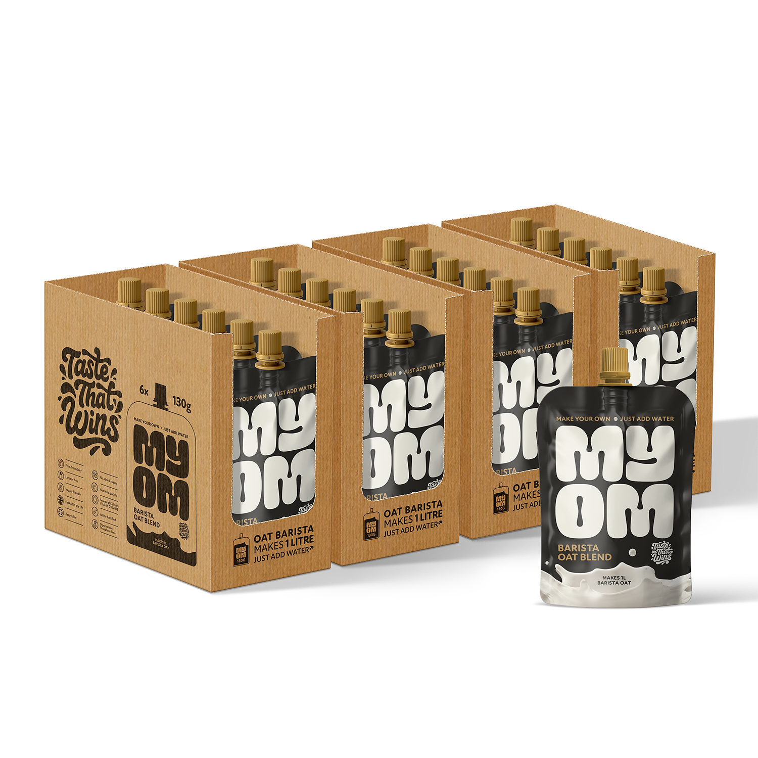 MYOM 1L Barista Oat Milk Premix Case