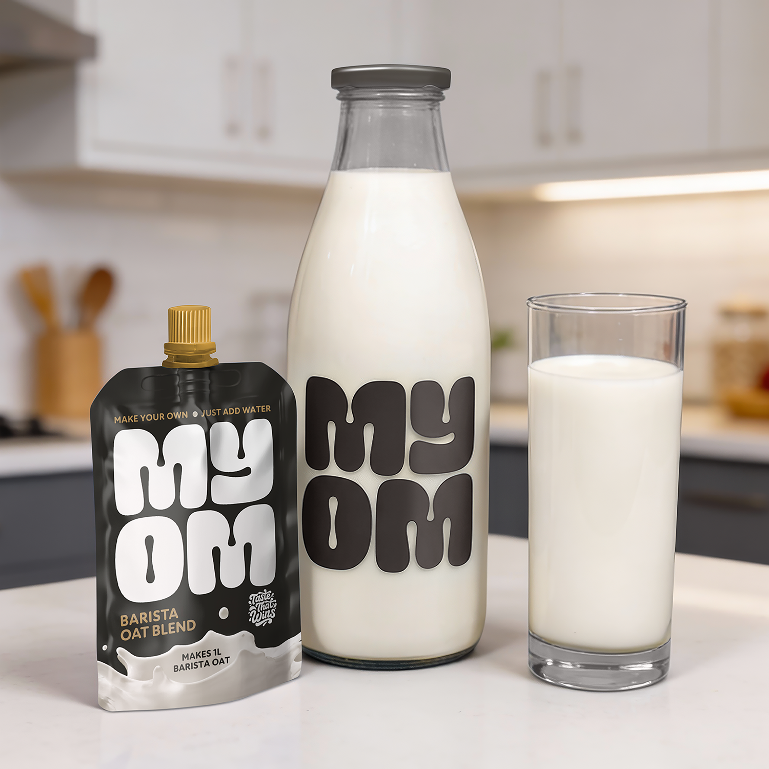 MYOM 1L Barista Oat Milk Bottle