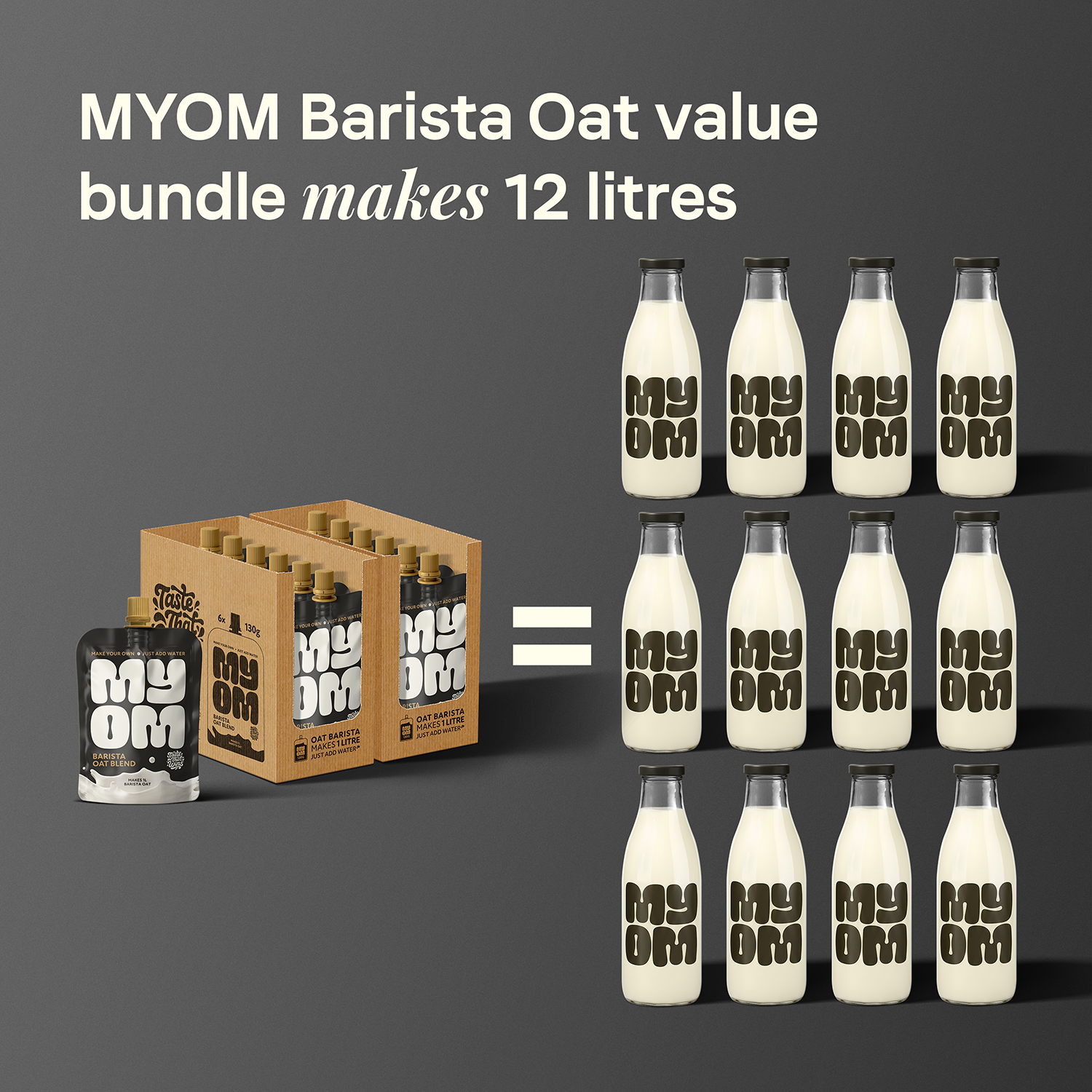 MYOM 1L Barista Oat Drink Value Bundle