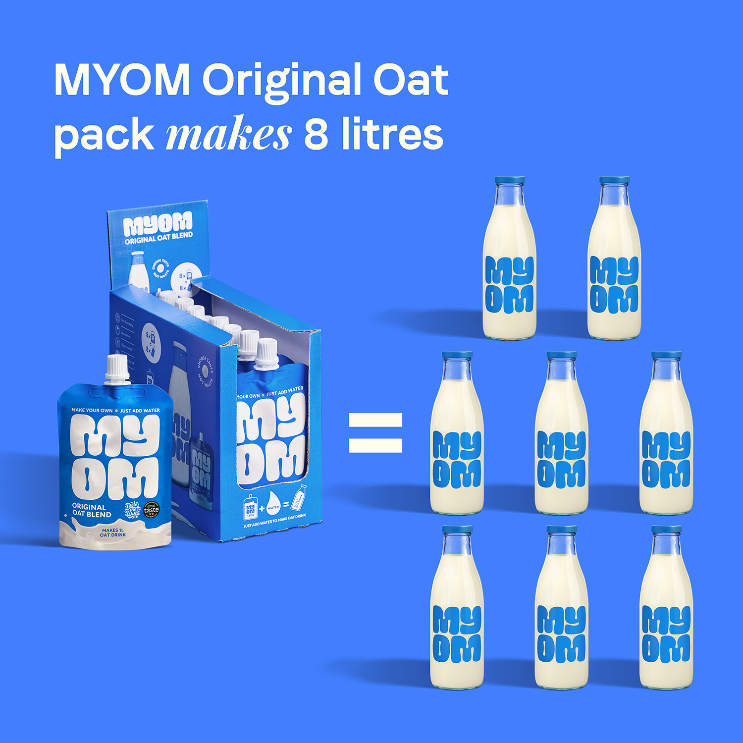 MYOM 1L Original Oat Milk-Free Drink Premix Multipack