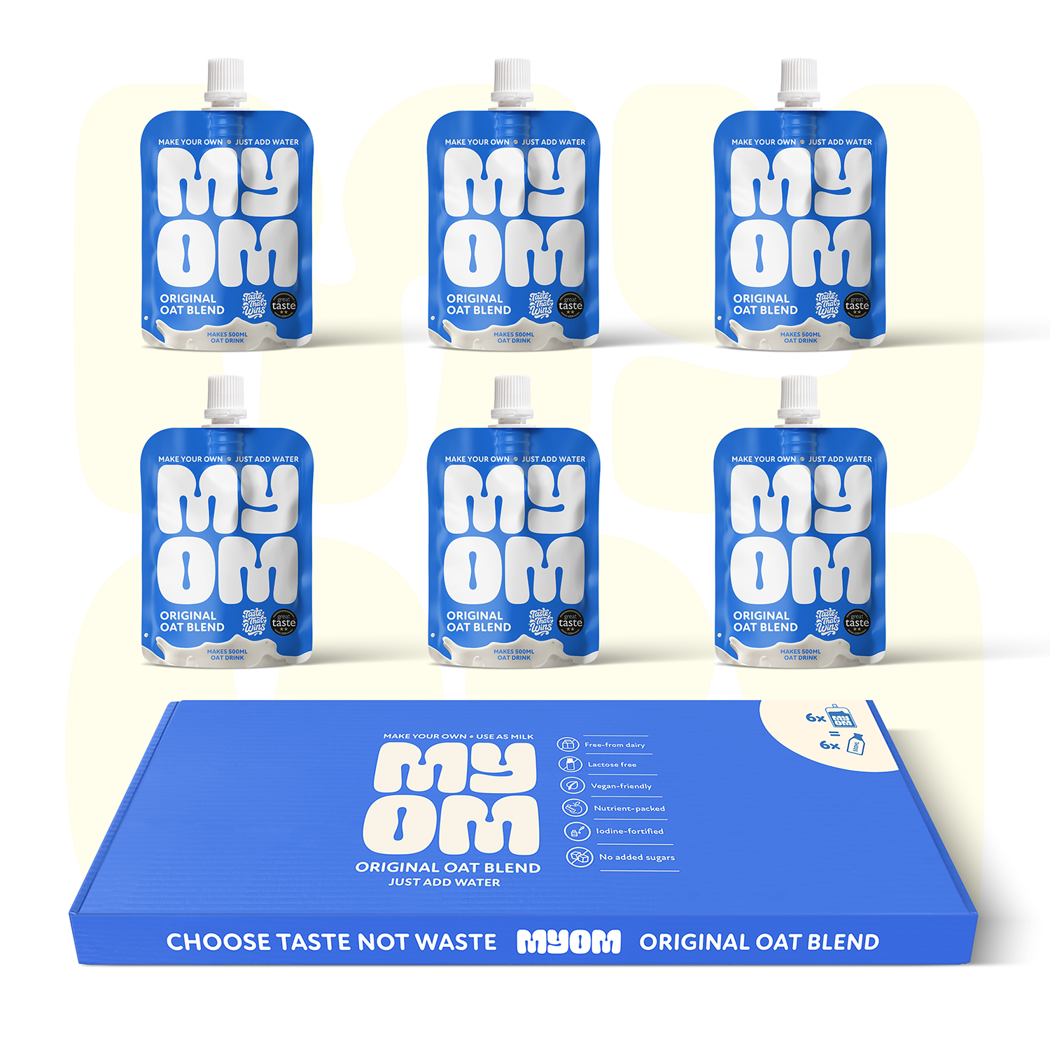 MYOM 500ml Original Oat Milk-Free Drink Premix Pack